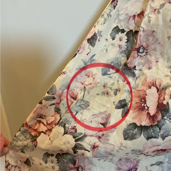 Zimmermann Jasper Tie Floral Cutout Midi Dress (Flawed) - Picture 9 of 11